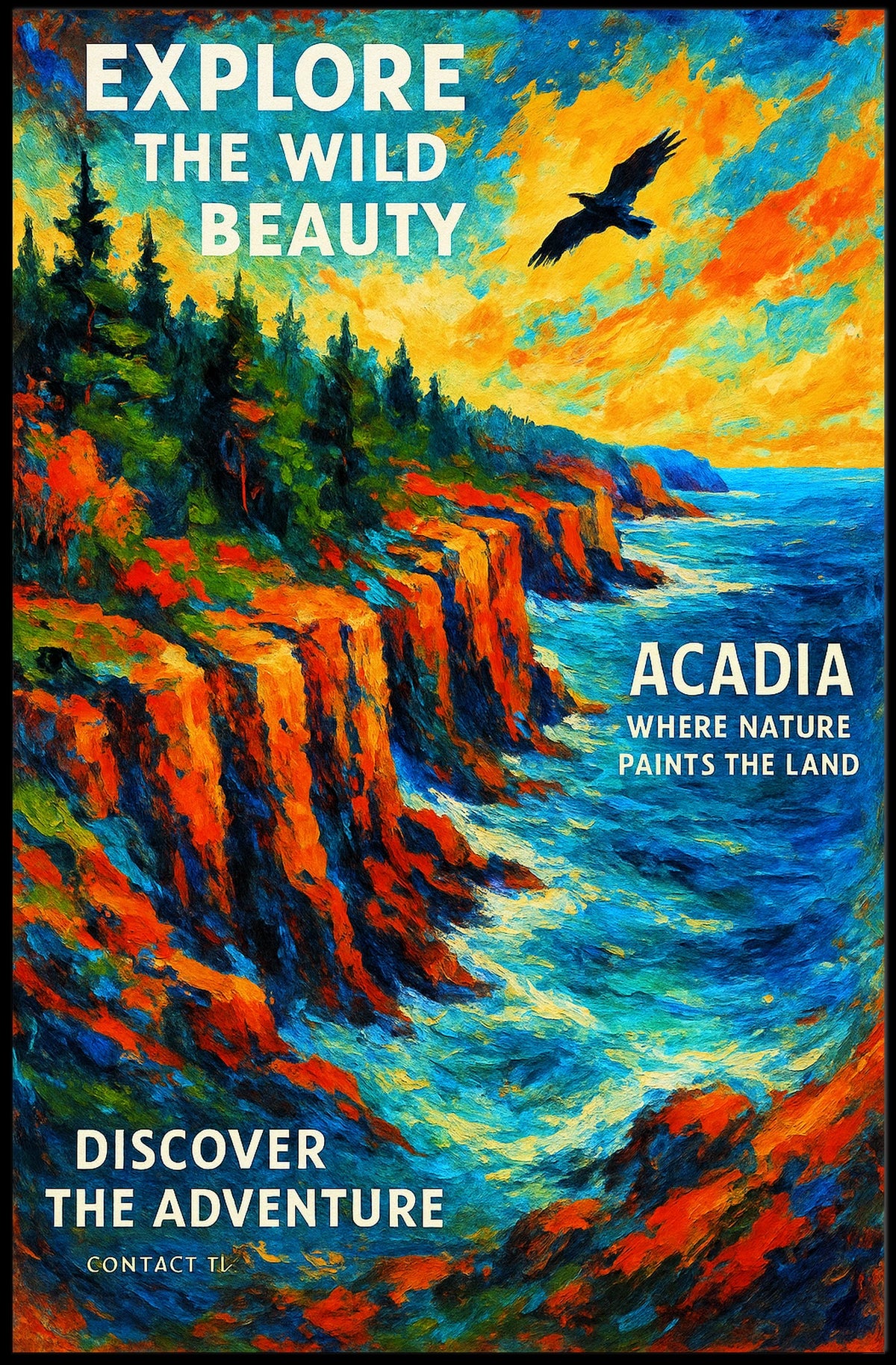 Explore the Wild Beauty of Acadia Poster