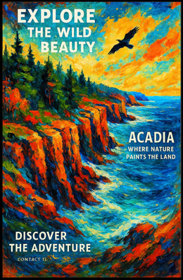 Explore the Wild Beauty of Acadia Poster