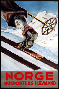Norway: The Home of Skiing Poster PosterGoat