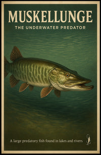 Muskellunge The Underwater Predator Poster