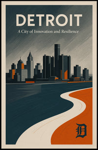 Detroit Innovation and Resilience Poster PosterGoat