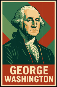 George Washington History Photography Realism Poster