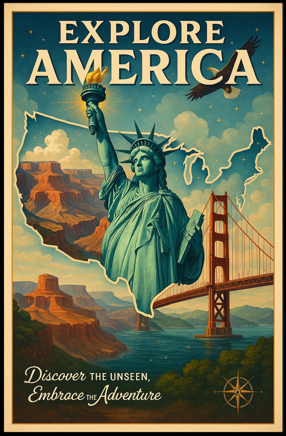 Explore America Poster
