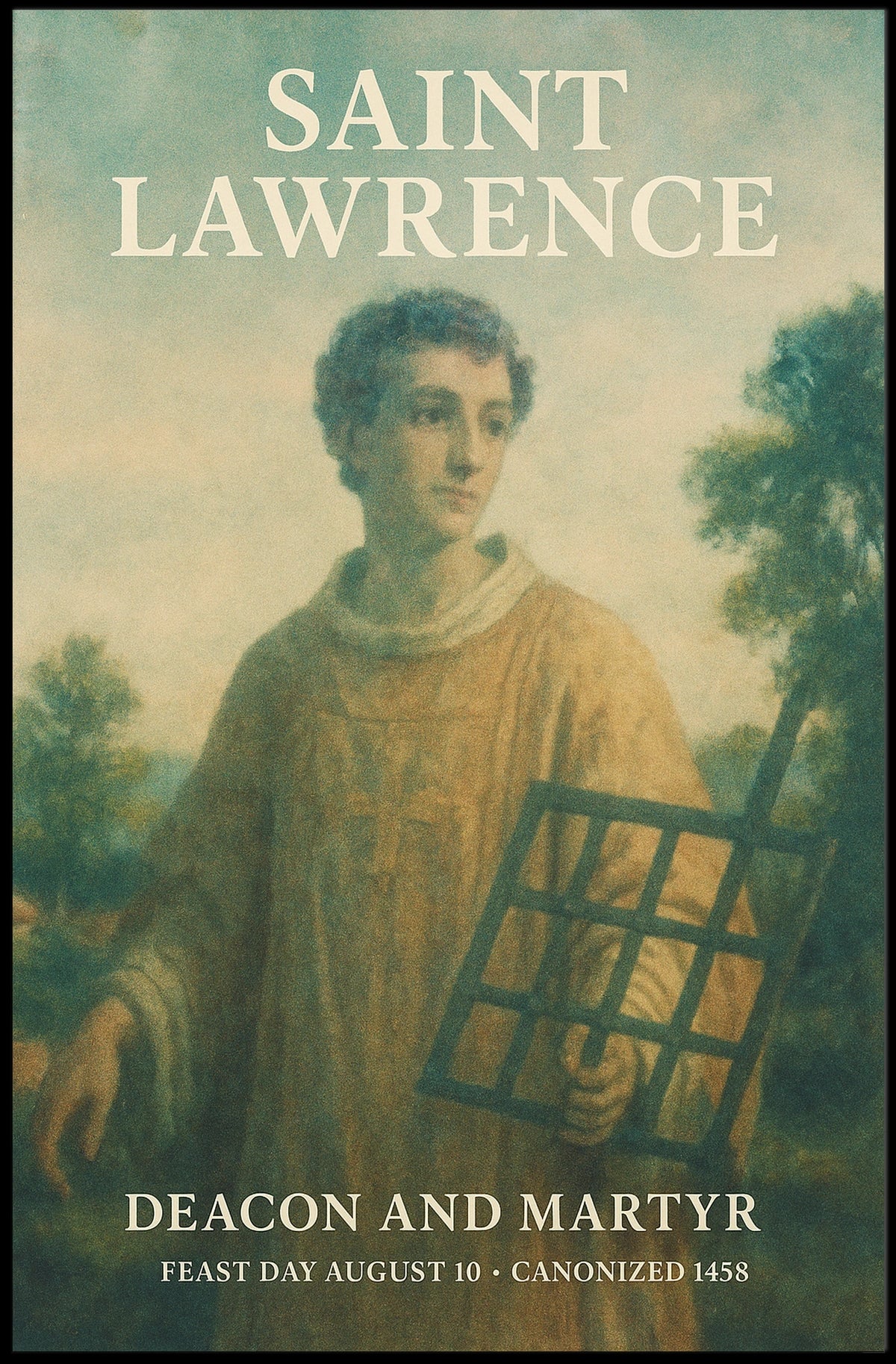 Saint Lawrence Deacon And Martyr Poster