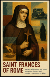 Saint Frances Of Rome Poster