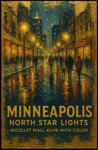 Minneapolis North Star Lights Poster