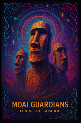 Moai Guardians Echoes Of Rapa Nui Poster