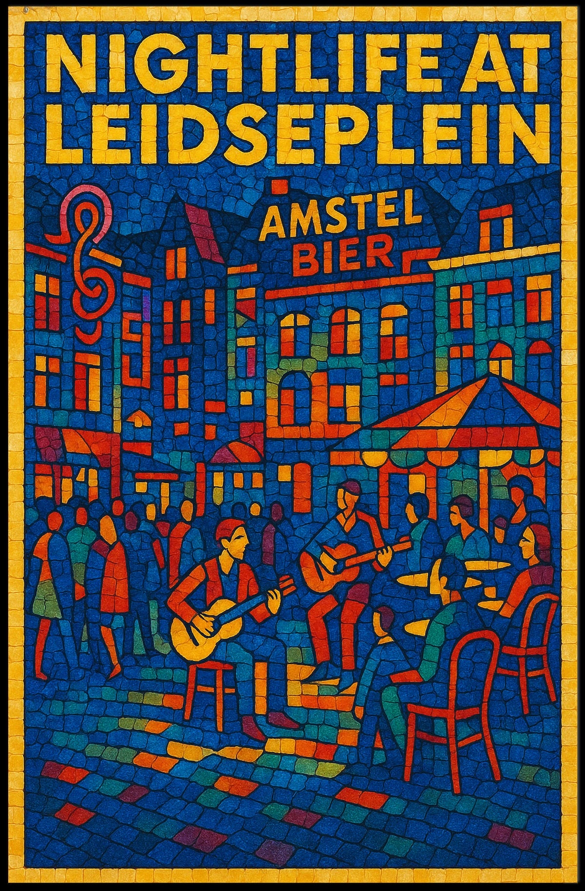 Nightlife at Leidseplein Poster