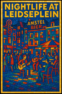 Nightlife at Leidseplein Poster