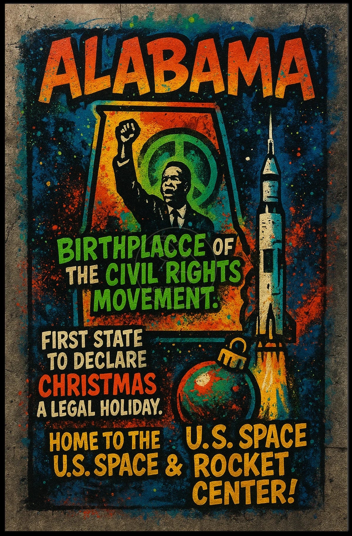 Alabama Heritage and Progress: Cultural or Heritage Poster