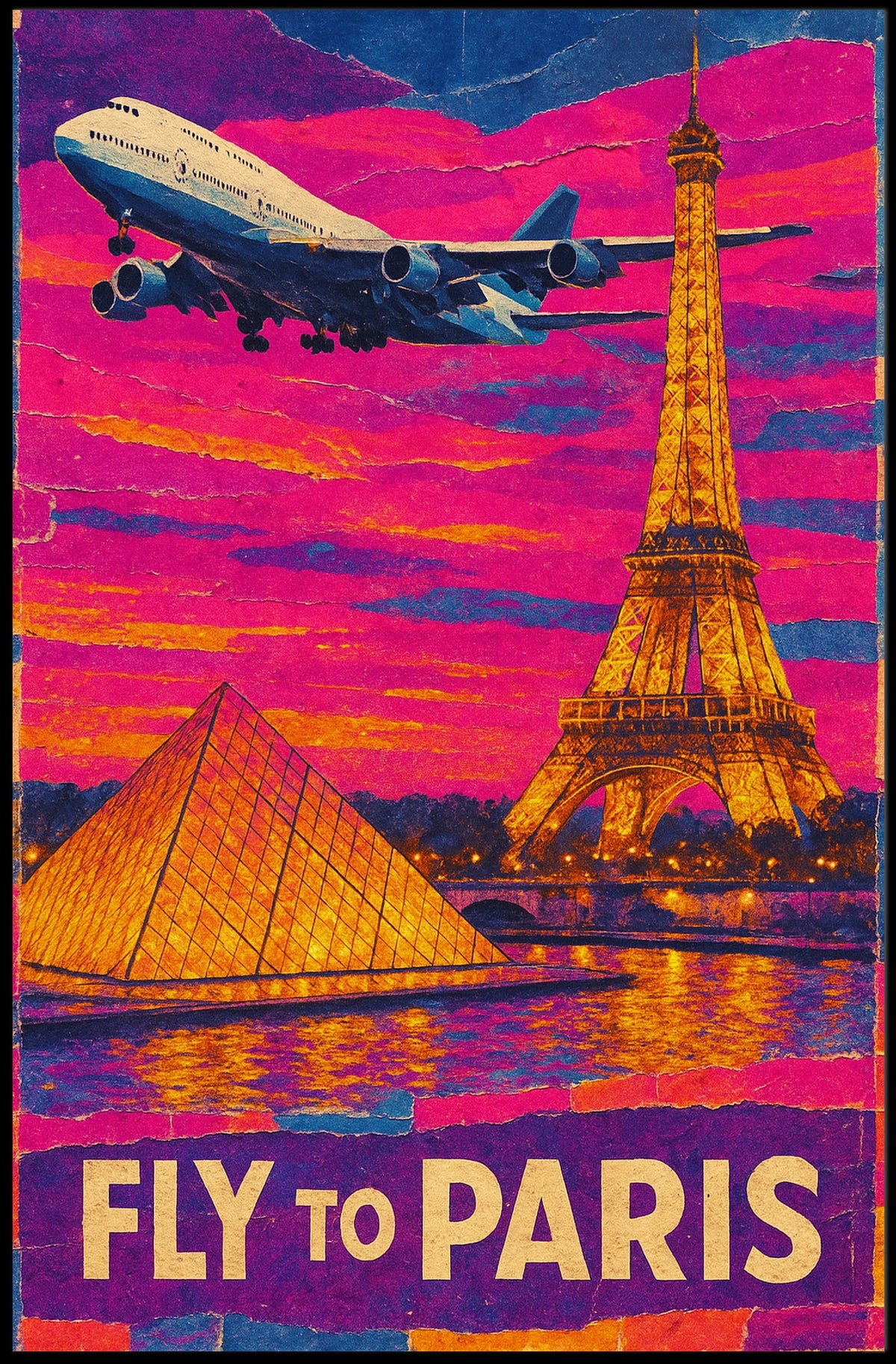 Fly To Paris Poster