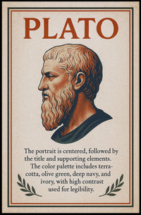 Plato Philosophical Icon Poster PosterGoat