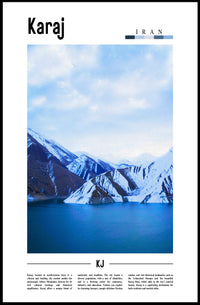 Karaj Scenic Beauty Poster - Urban or Cityscape Poster PosterGoat
