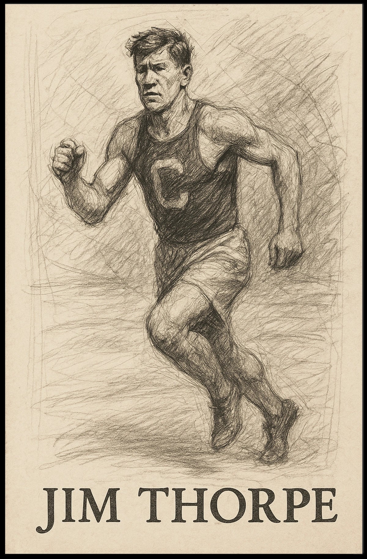 Jim Thorpe Athletic Legend Poster