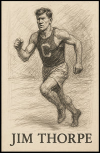 Jim Thorpe Athletic Legend Poster