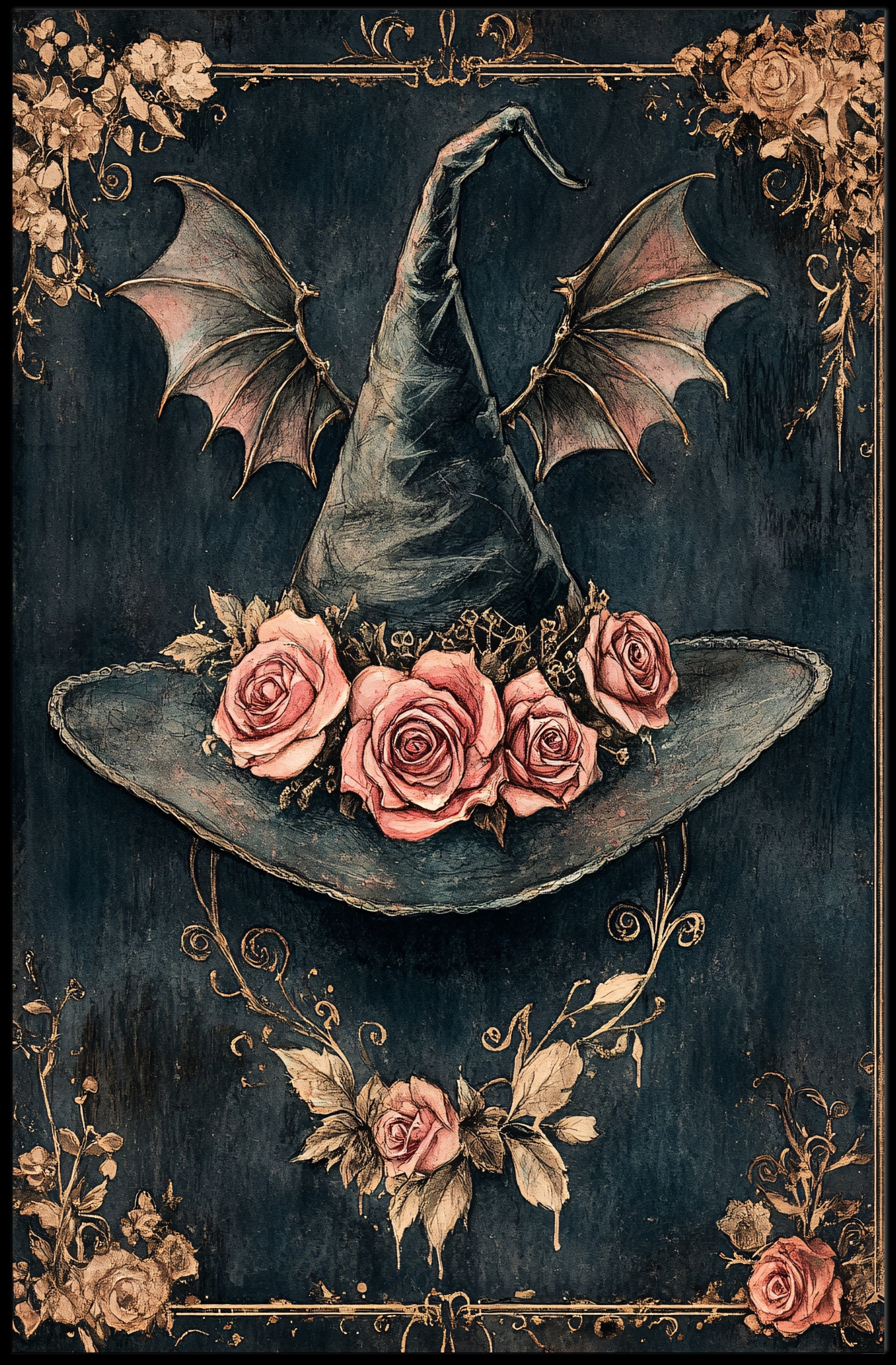 Enchanted WitchS Hat Poster