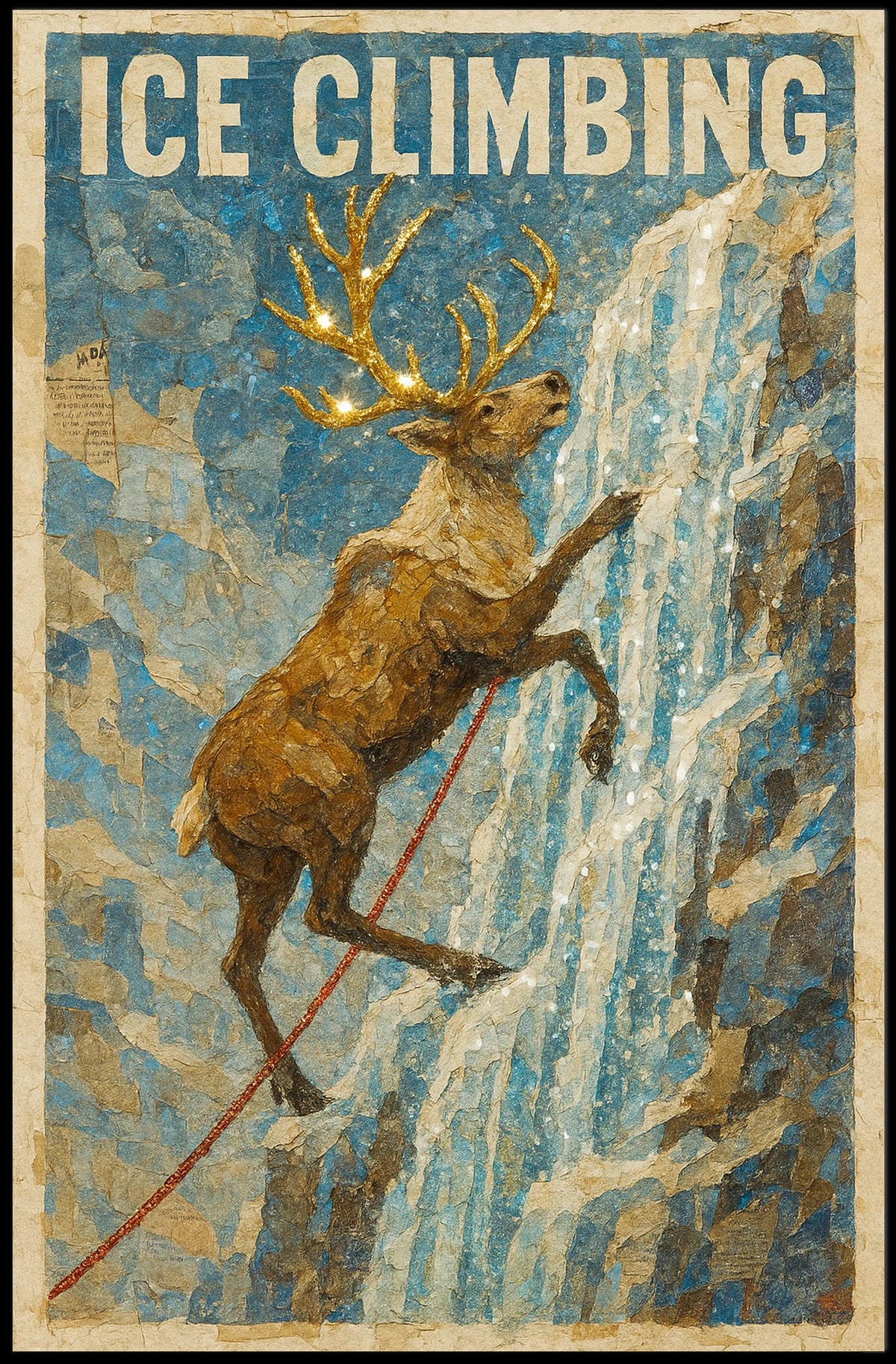 Ice Climbing Adventure Poster