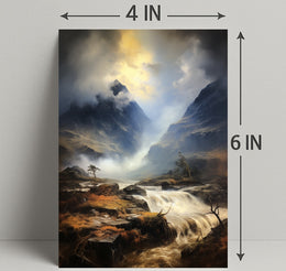 Majestic Mountain Landscape Poster