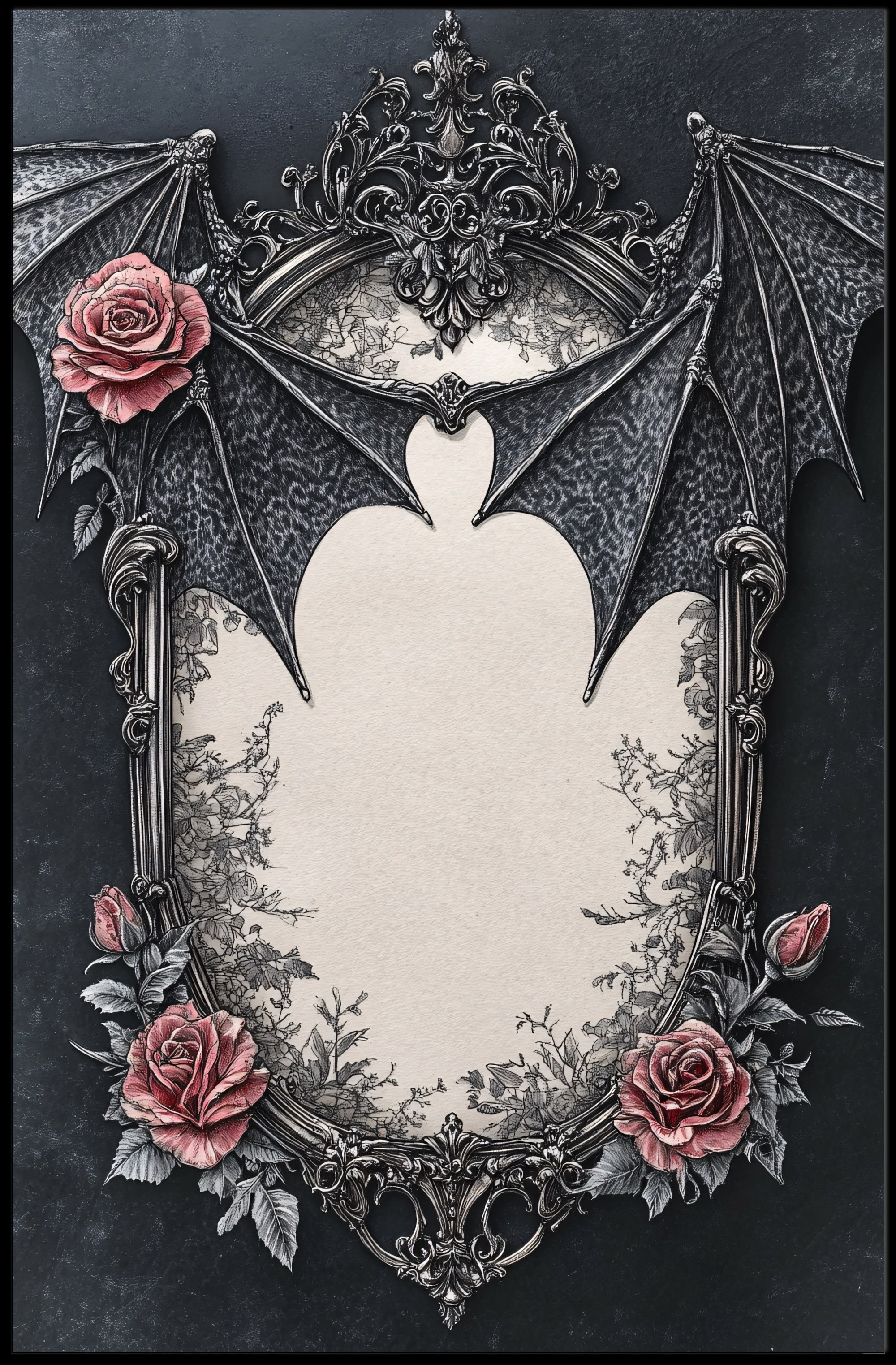 Gothic Elegance Frame Poster