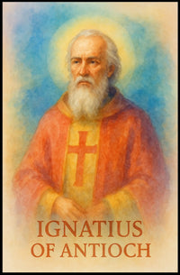 The selected category would be: Historical or Presidential Poster

Ignatius of Antioch vibrant historical religious poster art
