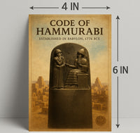 Code of Hammurabi Wall Art Print Decor PosterGoat
