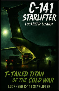 Lockheed C-141 Starlifter T-Tailed Titan Poster PosterGoat