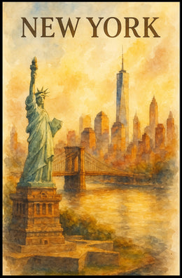 New York Cityscape Poster