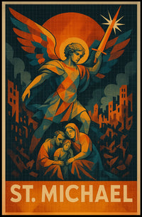 St. Michael Protector In Art Poster