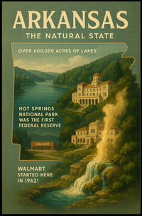 Arkansas The Natural State Poster