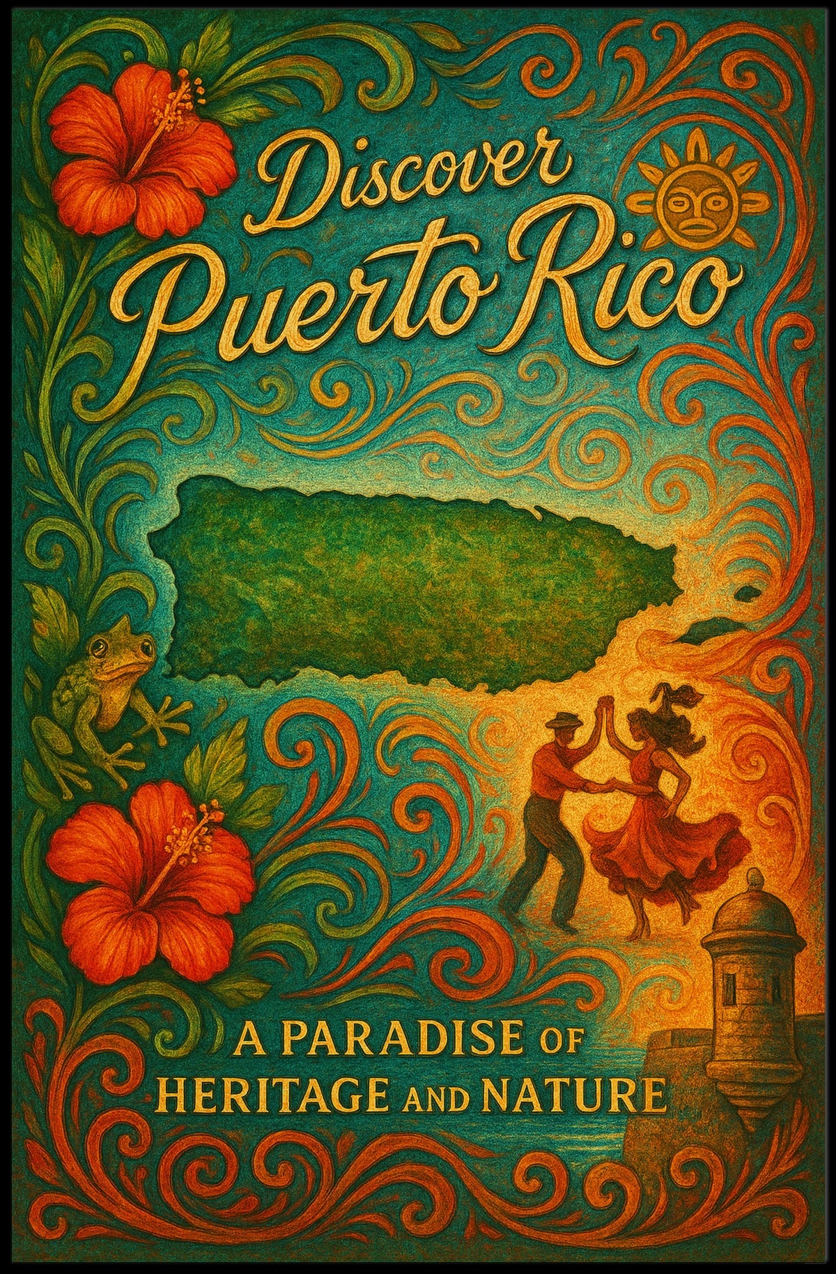 Discover Puerto Rico Poster