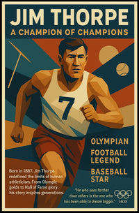 Jim Thorpe Legendary Champion Poster
