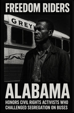 Freedom Riders Honoring Civil Rights Poster