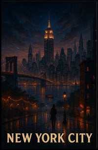 New York City Skyline Poster
