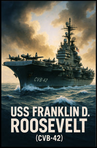 USS Franklin D. Roosevelt (CVB-42) Poster PosterGoat