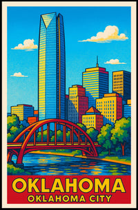 Oklahoma City Skyline Poster