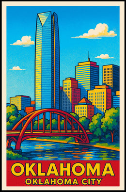 Oklahoma City Skyline Poster