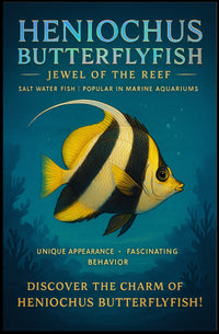 Discover the Heniochus Butterflyfish Poster