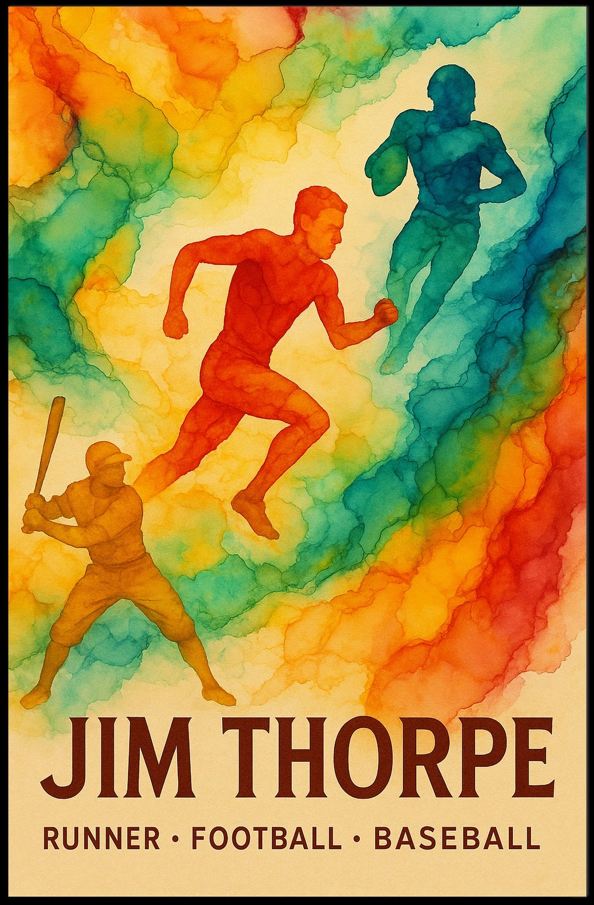 Jim Thorpe Multisport Legend Poster