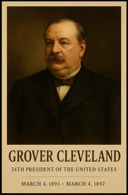 Grover Cleveland Classic Portrait Historical or Presidential Poster