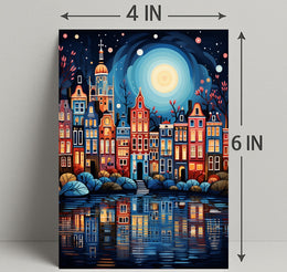 Enchanted Cityscape At Night Poster