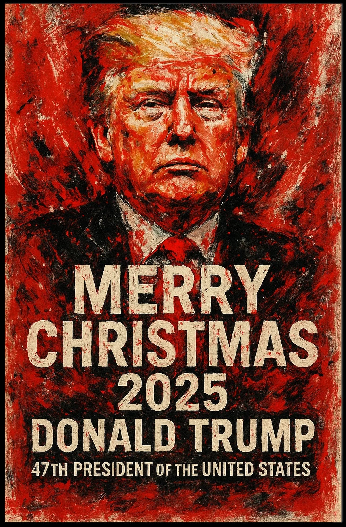 Donald Trump Christmas Holiday 2025 Political Poster