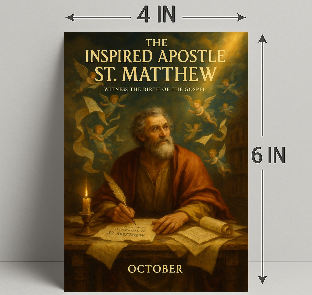 The Inspired Apostle St. Matthew Poster