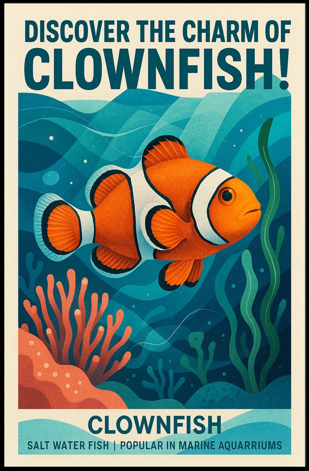 Discover the Charm of Clownfish Poster