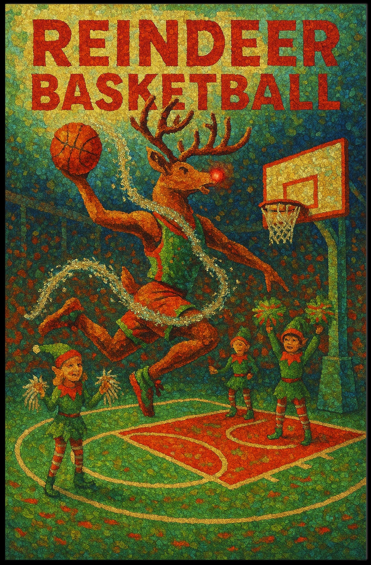 Reindeer Basketball Extravaganza Poster