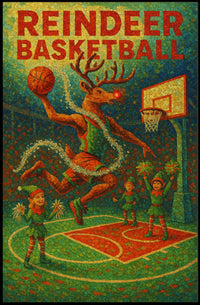 Reindeer Basketball Extravaganza Poster