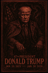 Patriotic Leadership Portrait: Historical or Presidential Poster