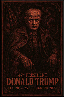 Patriotic Leadership Portrait: Historical or Presidential Poster