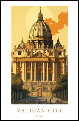 Vatican City Architectural Poster PosterGoat
