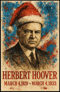 Herbert Hoover 31st President of the United States Christmas SeriesPoster
