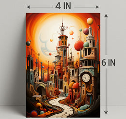 Surreal Cityscape Surreal Poster